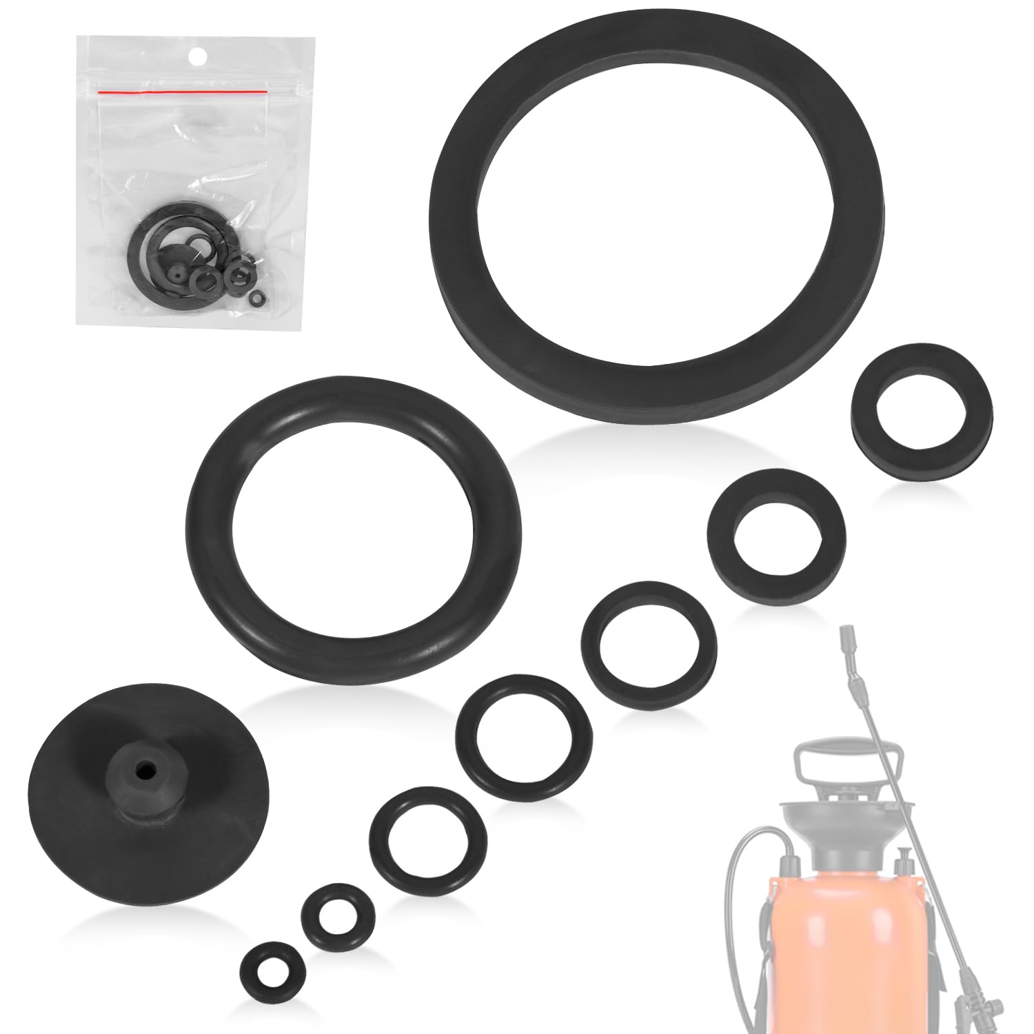 Amazon.com : 10Pcs Sprayer Seal Rings Kit - NBR Rubber O-Rings